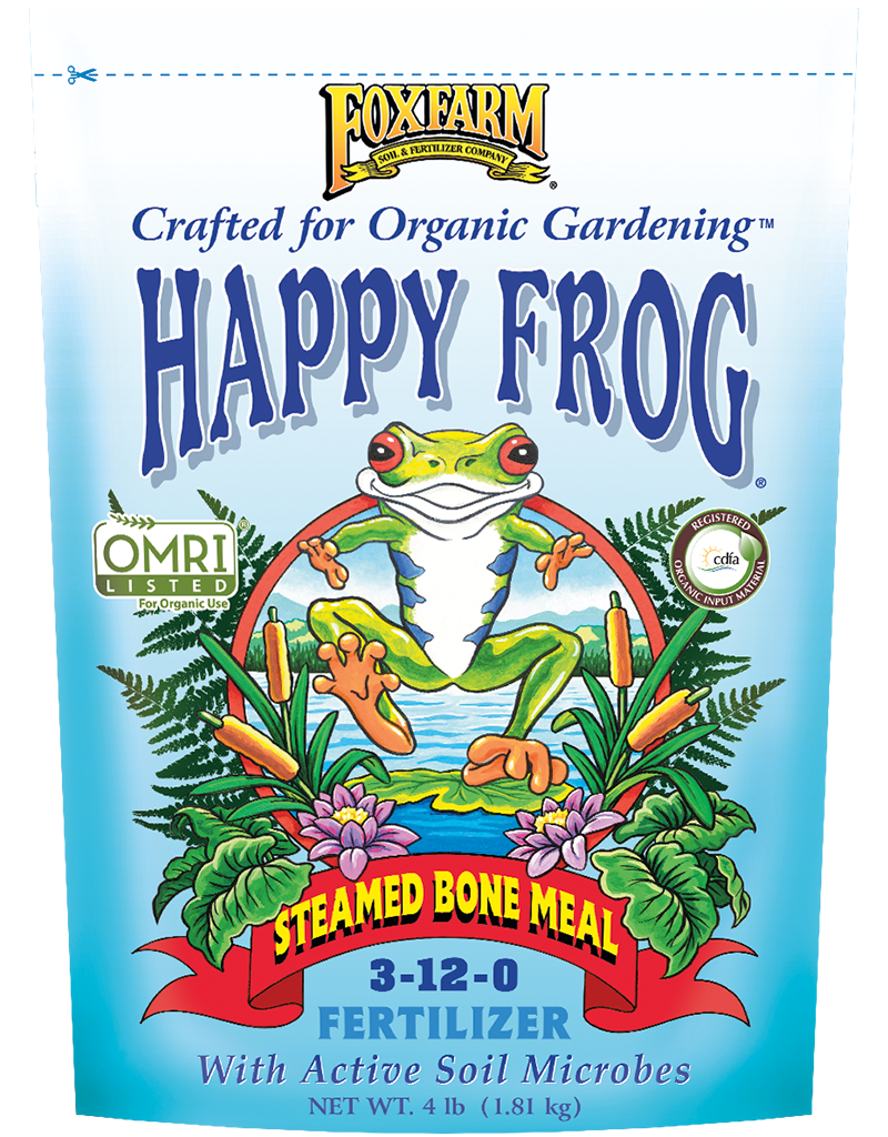 Happy frog steamed bone meal fertilizer 4lb 3 12 0 south eden